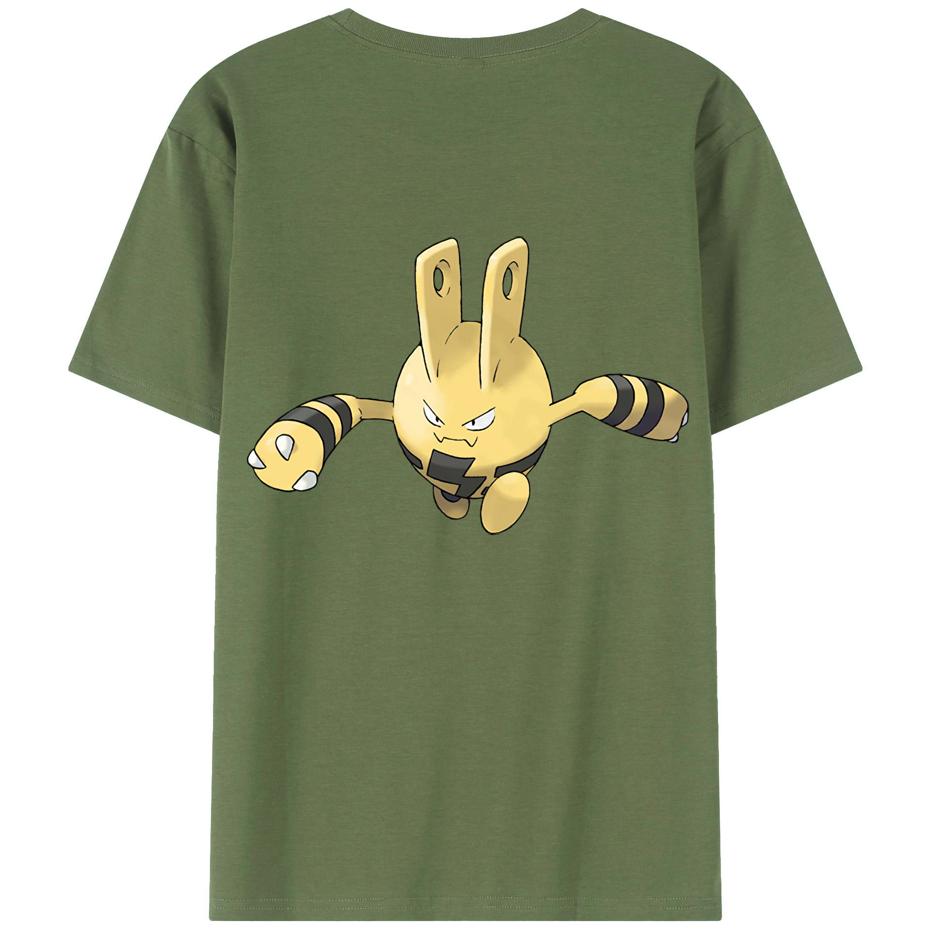 （画像用） ポケットモンスター Pokémon 綿100％ メンズ半袖Tシャツ（バックプリント） 通気性